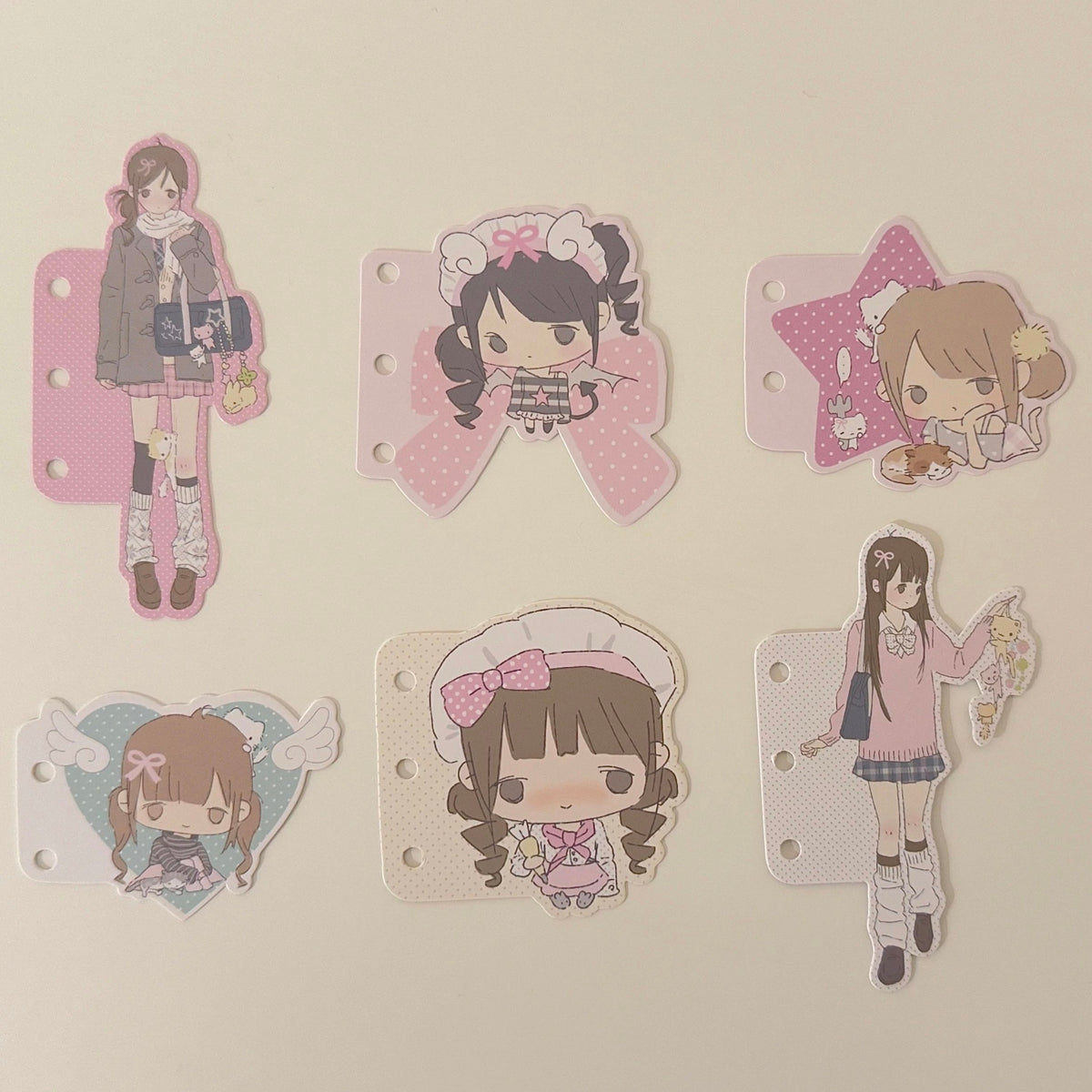 [Little Cream] M5 Character Binder Divider Set 6p