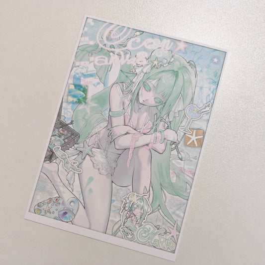 [Huaeart] Ocean Canvas Postcard