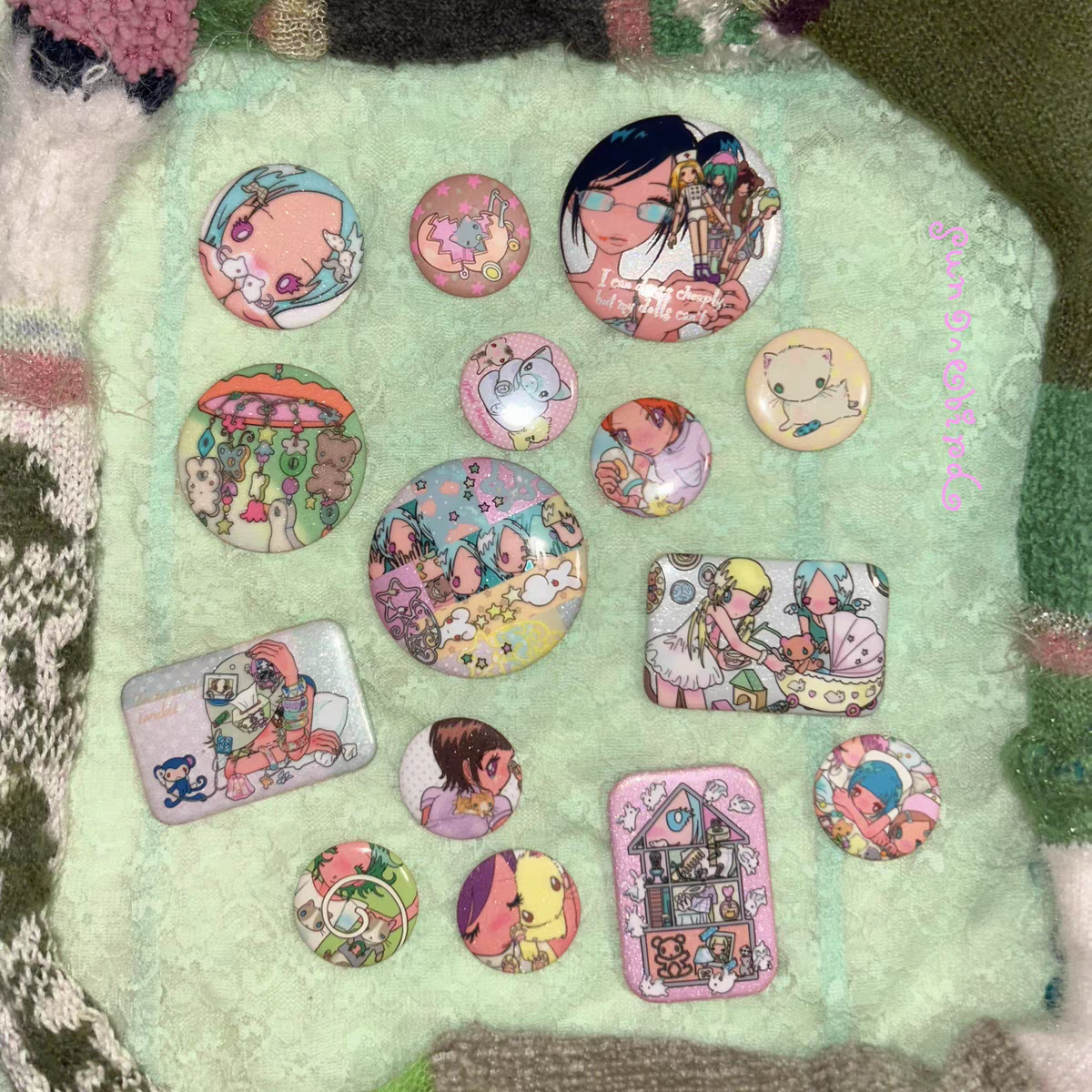 [Sunonebird] Minilove Pin Button