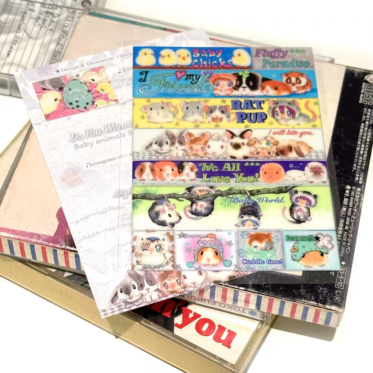 [Oliwa] Baby Animal Puffy Sticker