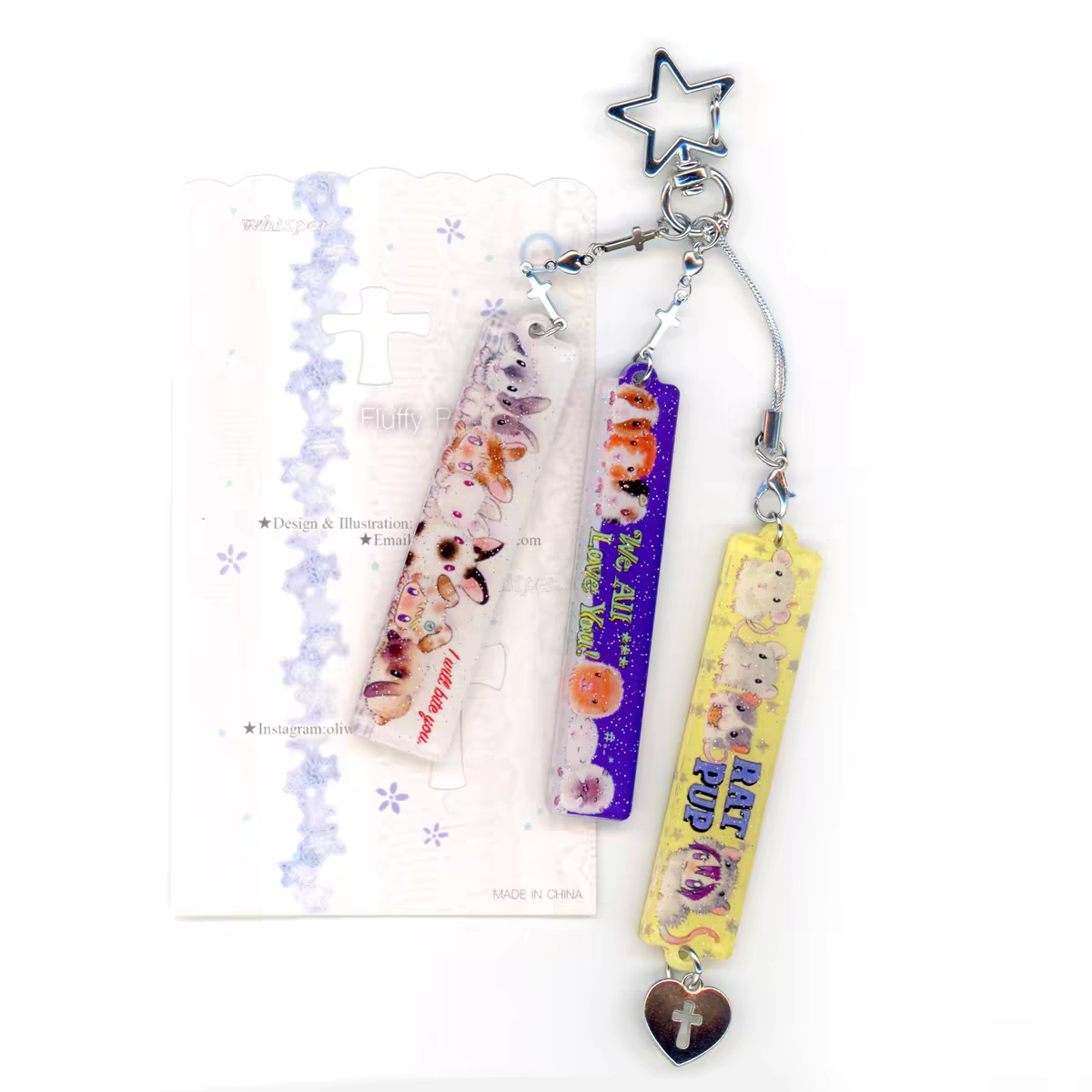 [Oliwa] Fluffy Paradise Keychain
