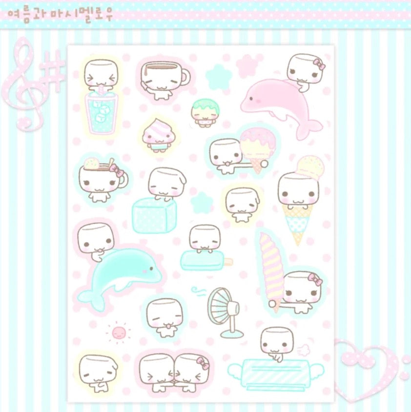 [Wansoclub] Summer Marshmallow Sticker