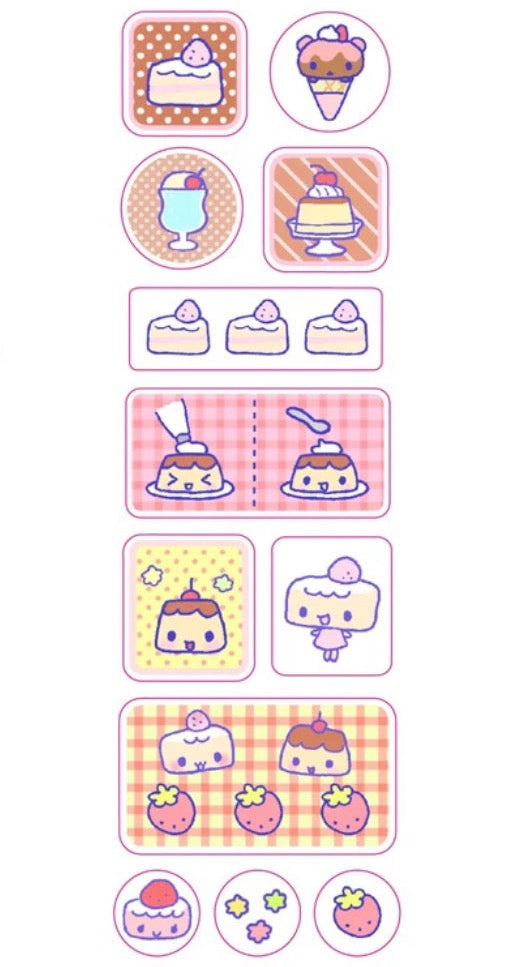 Heartwarmingclub Pudding Glitter Sticker