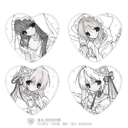 [Lovu Hime] Heart Pin Button