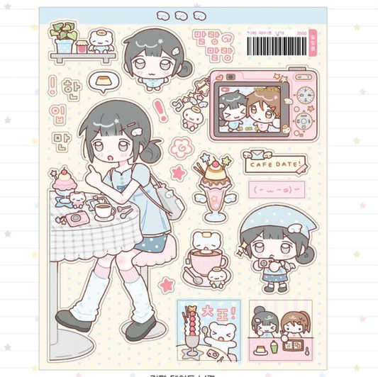 Malangcong Cafe Wings Sticker