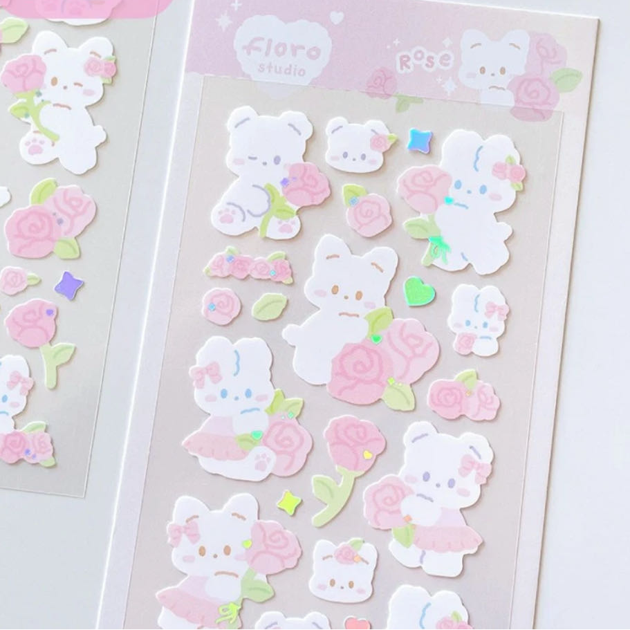 Floro Studio Rose Deco Sticker