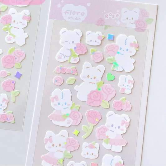 Floro Studio Rose Deco Sticker