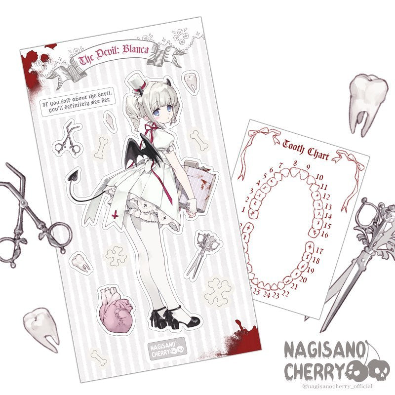 NCC The Devil: Blanca Sticker