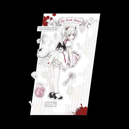 NCC The Devil: Blanca Sticker