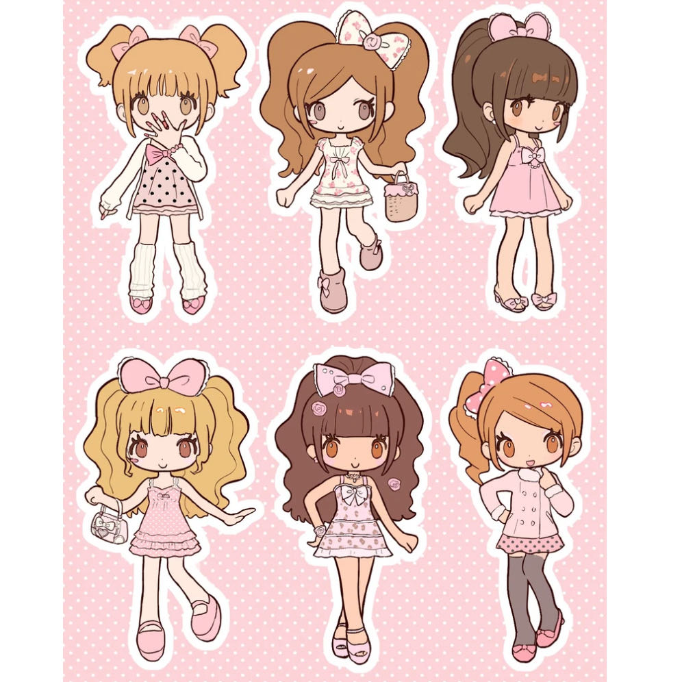 Heartwarmingclub Hime Girl Sticker