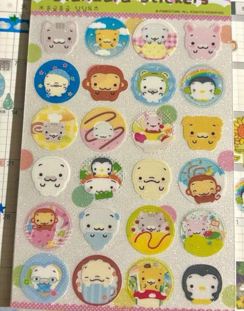 [Pobe] Aminal Round Sticker