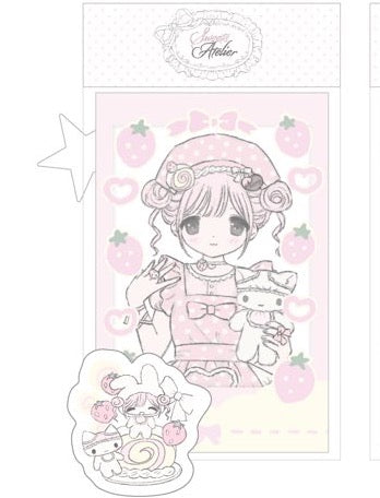 Milky Heart Sweet Atelier Card & Sticker Set