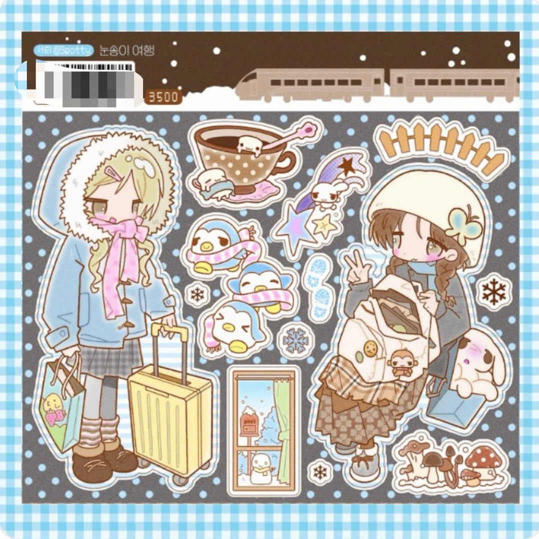 [3eotty] Snow Travel Sticker