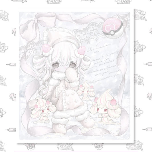 [Miryoco] Marshmallow Postcard & Sticker