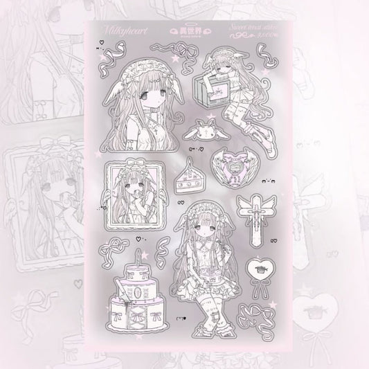 [Milky Heart] Cake Angel Sticker
