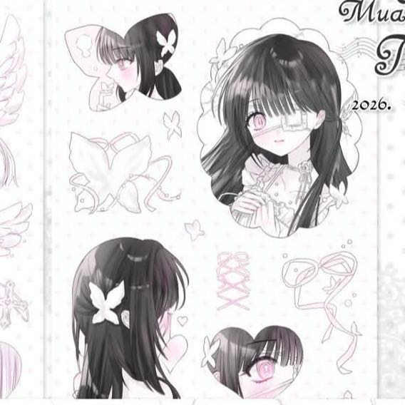 [Angeloveyou] Black Butterfly Sticker