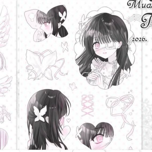 [Angeloveyou] Black Butterfly Sticker
