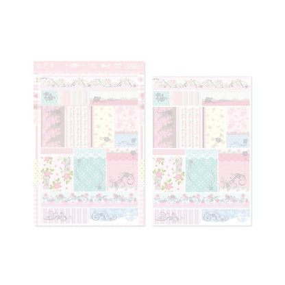 Pearly Button Antique Rose Pattern Sticker