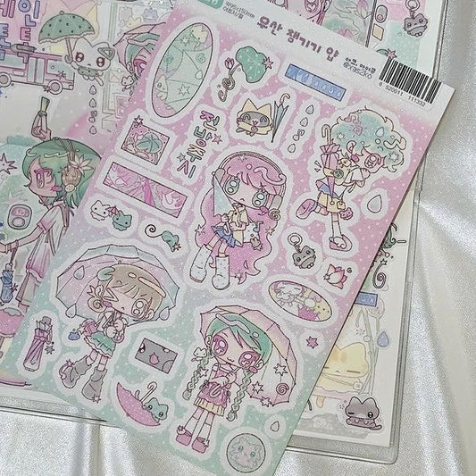 [Ako Aikong] Rain Talk Umbrella Sticker
