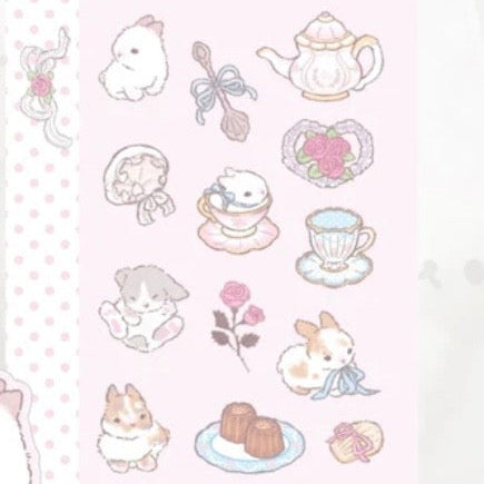 Tanpopo Bunny Afternoom Tea Sticker
