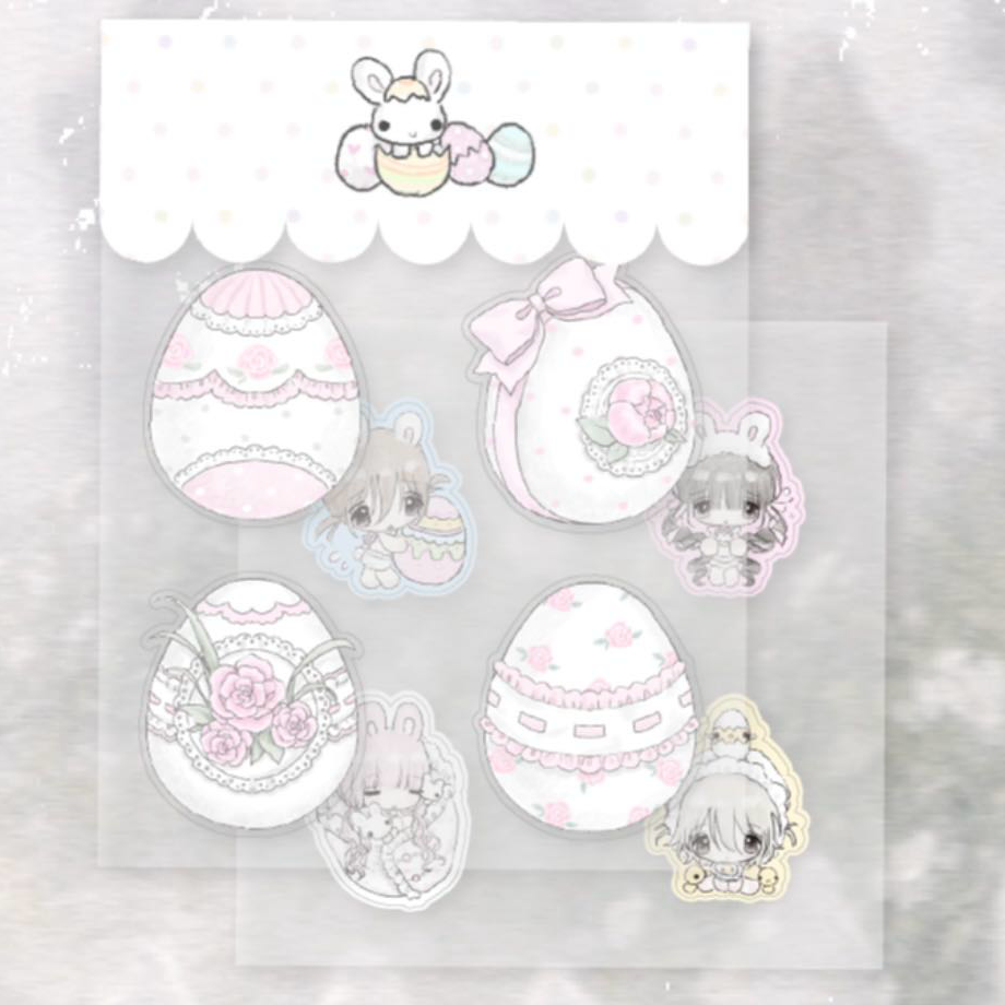 [Miryoco] Easter Egg Girl Sticker