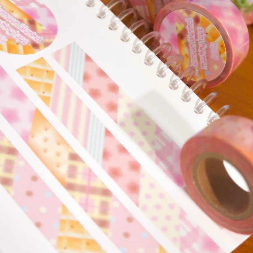Pearly Button Afternoon Blanket Kiss Cut Tape
