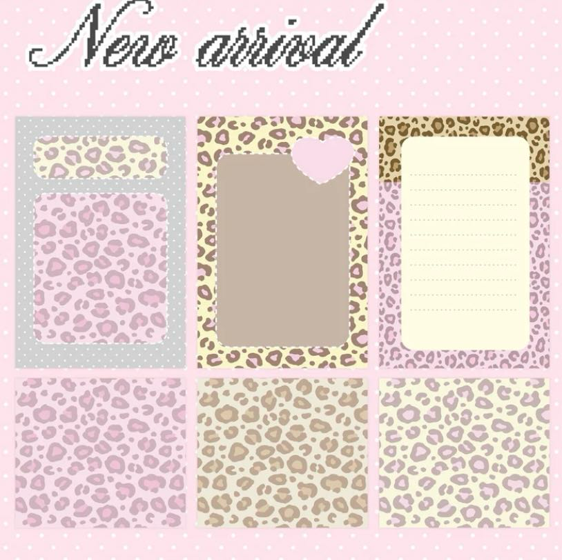 Tlc room Leopart Print Sticker Pack