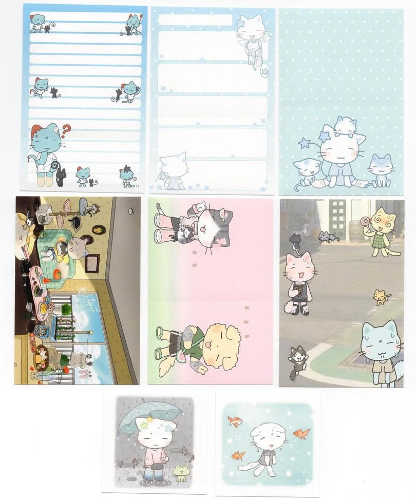 Arsene Cat Memo Sticker Pack 23p