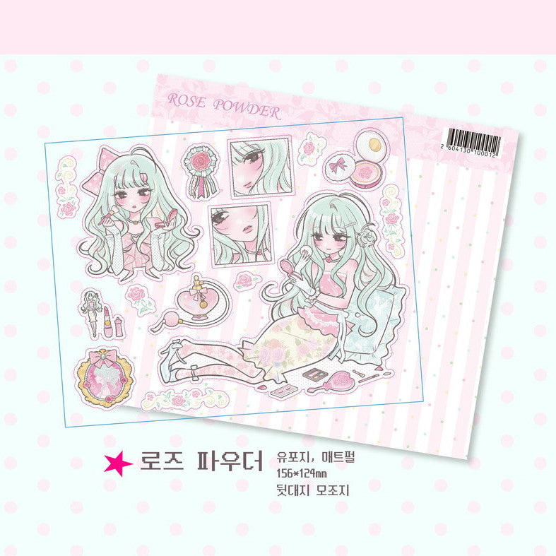 [Ahcha] Rose Powder Sticker