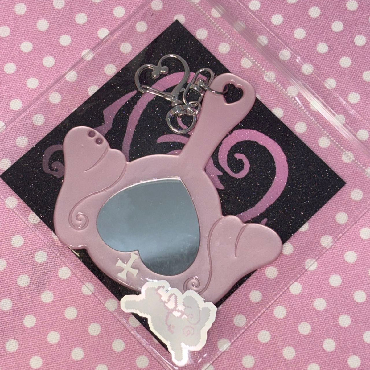 [Ribbon Honey] Mini Mirror Keychain
