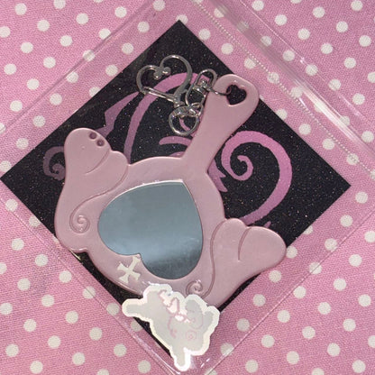 [Ribbon Honey] Mini Mirror Keychain