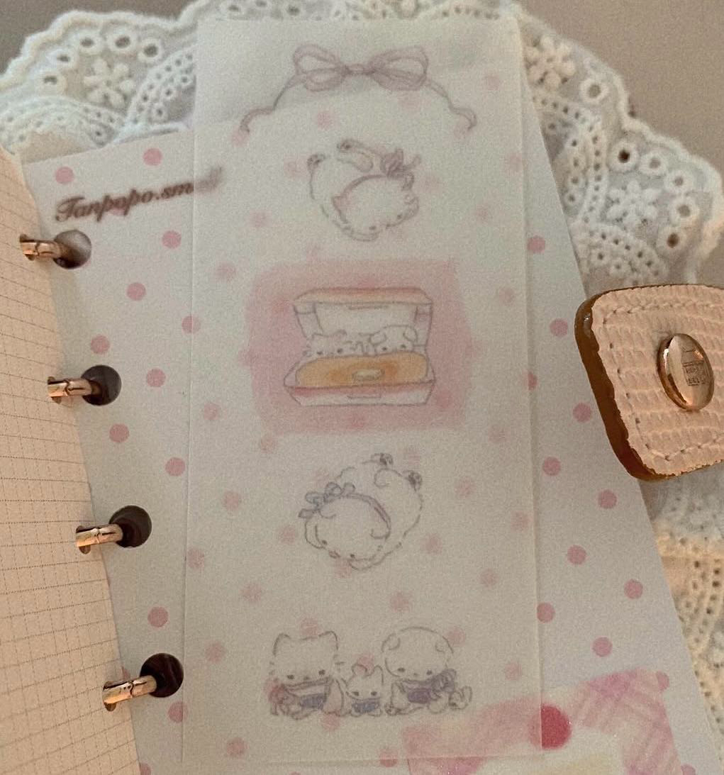 Tanpopo Watercolor Kitty Sticker