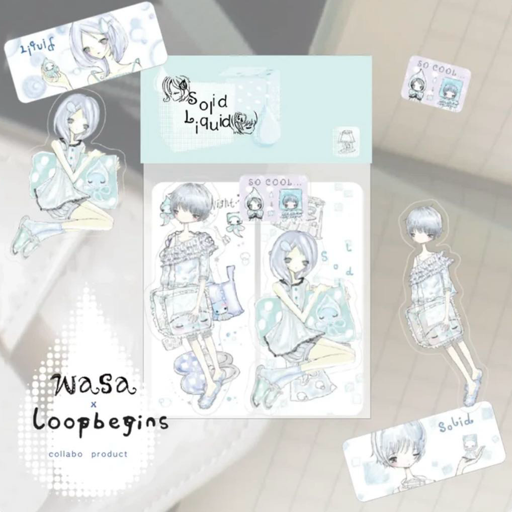 [Wasa] & Loopbegins Solid Liquid Sticker