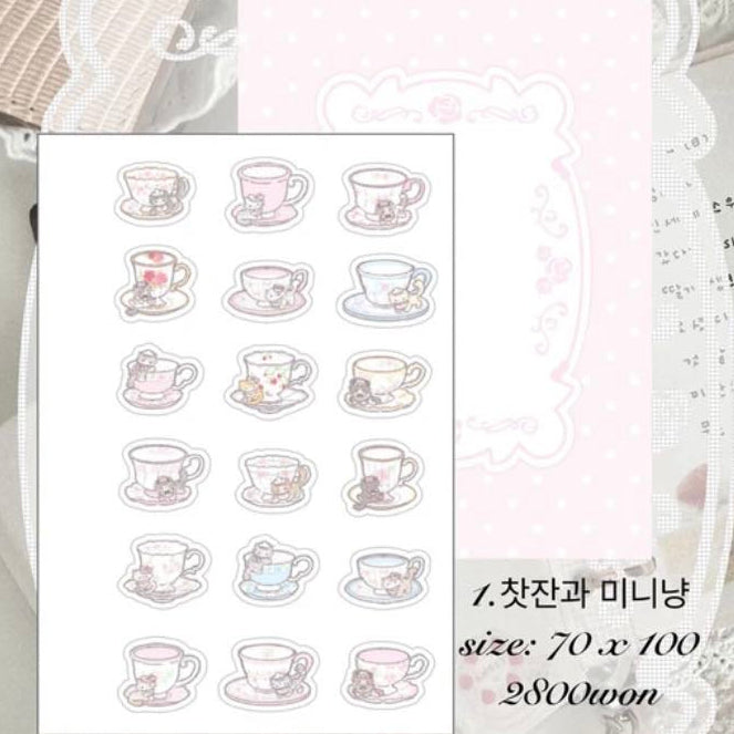 [Tanpopo] Teacup Sticker
