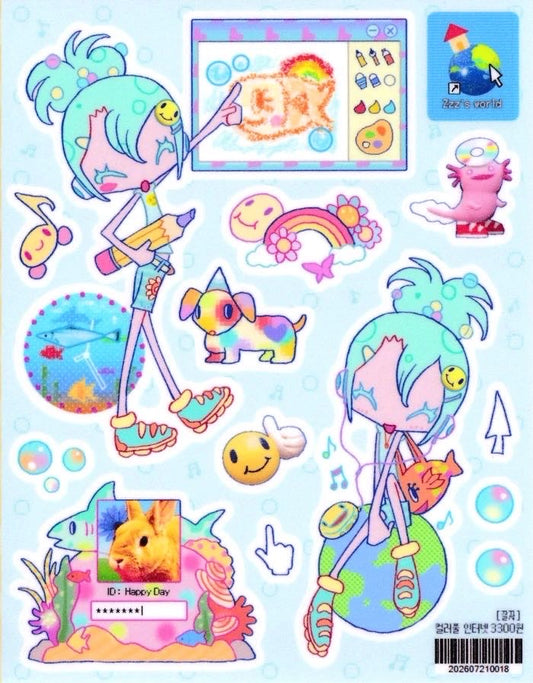 [Jal Ja] Colorful Internet Sticker