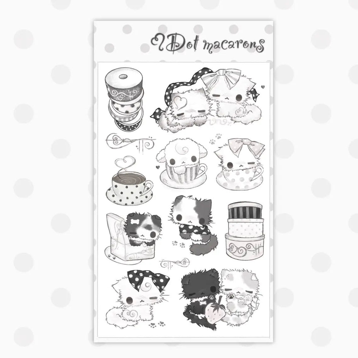 [Natsu Nya] Dot Macarons Sticker