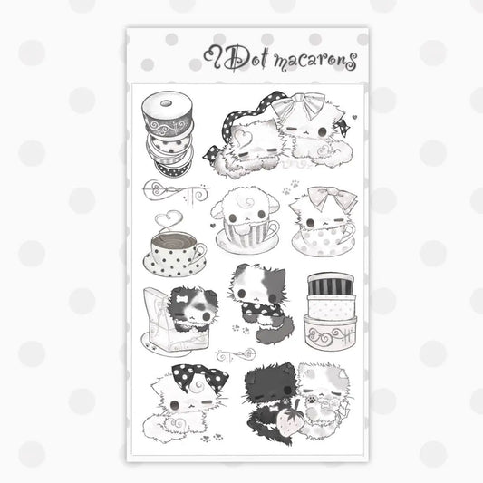 [Natsu Nya] Dot Macarons Sticker