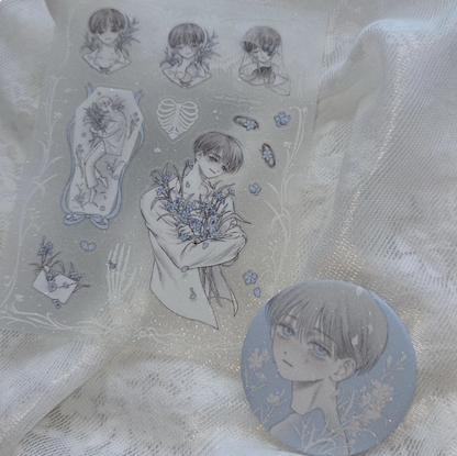 Dawnitive Wave Mini Delphinium Sticker