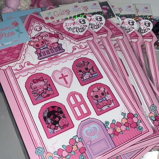 [Ribbon Honey] Dream House Sticker & Fold Page