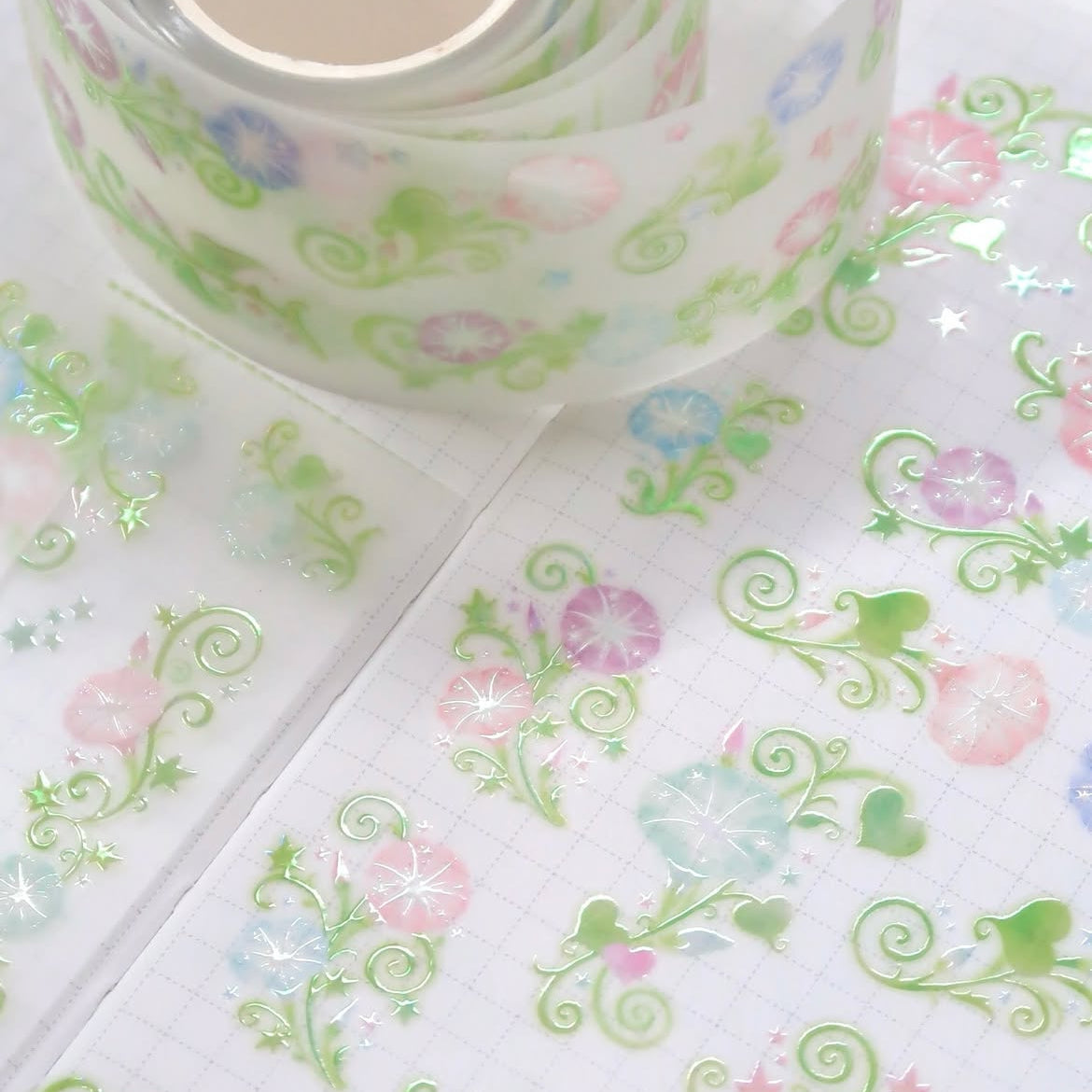 [Pearly Button] Morning Glow Kiss Cut Tape