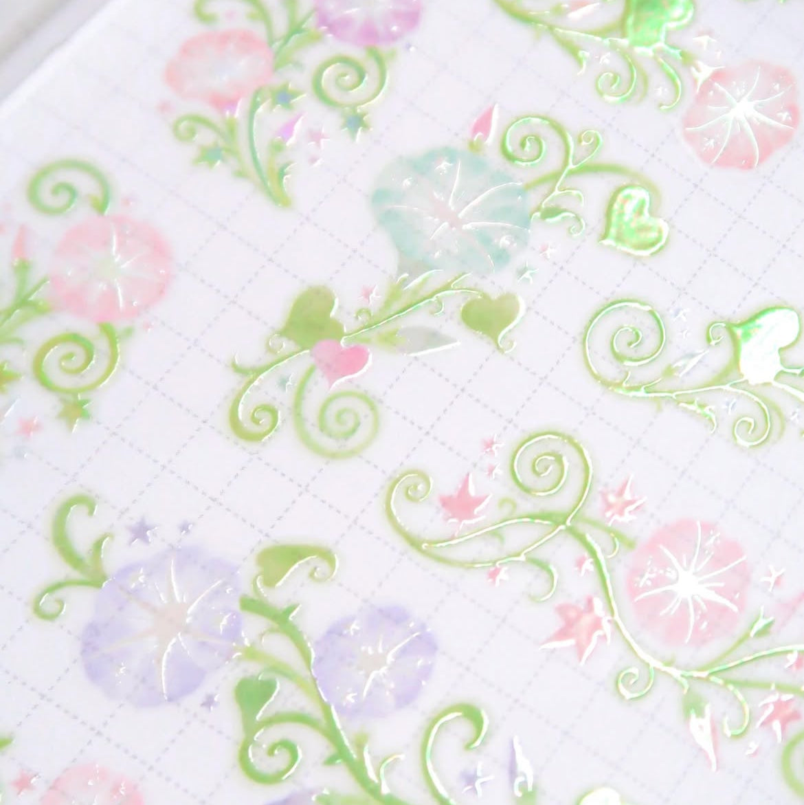 [Pearly Button] Morning Glow Kiss Cut Tape