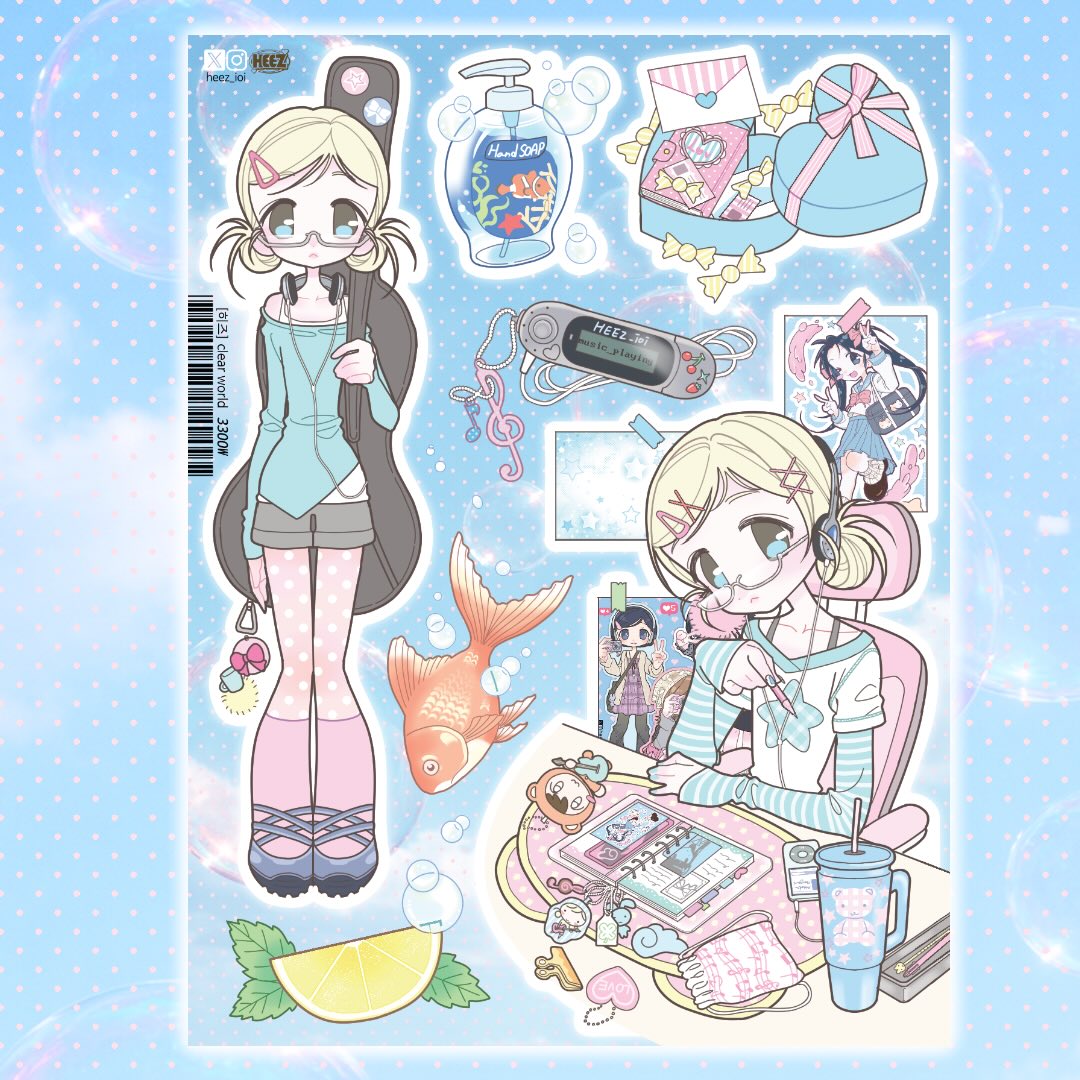 Heez Clear World Sticker
