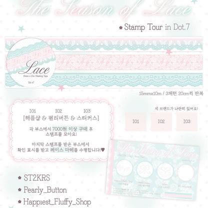 [St2krs] Collaboration The Season Of Lace Washi Tape