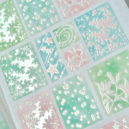[Pearly Button] Face of Light Kiss Cut Tape