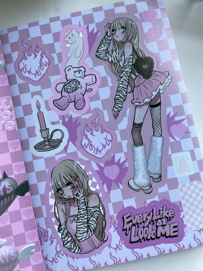 Domi World Sticker Book V1 Sticker Sheet