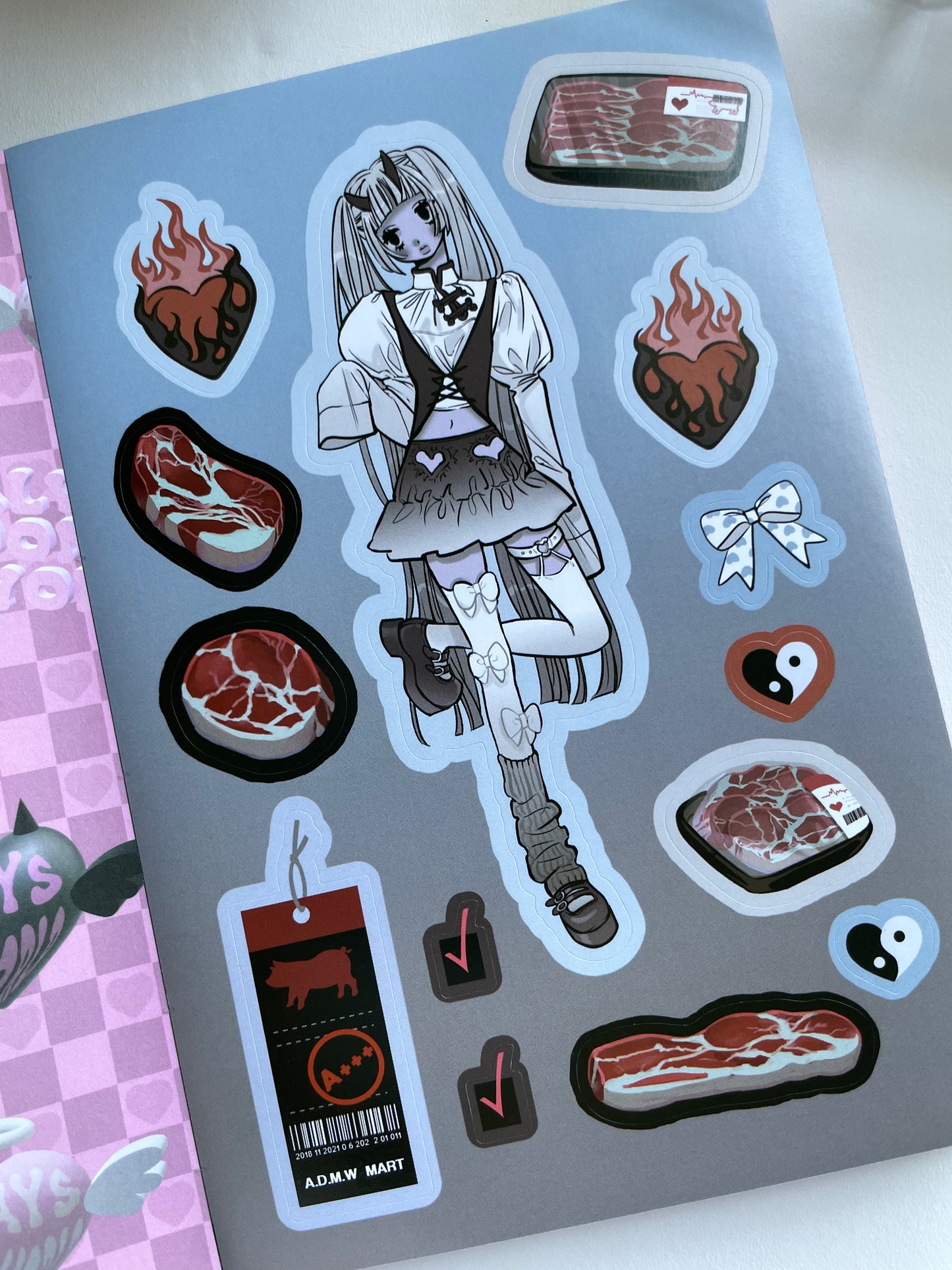 Domi World Sticker Book V1 Sticker Sheet