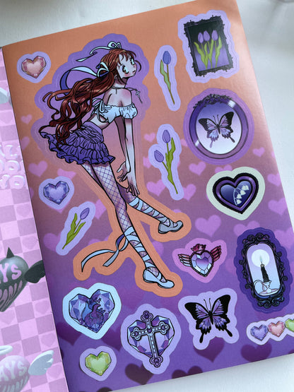 Domi World Sticker Book V1 Sticker Sheet