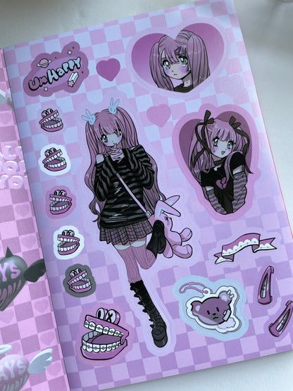 Domi World Sticker Book V1 Sticker Sheet