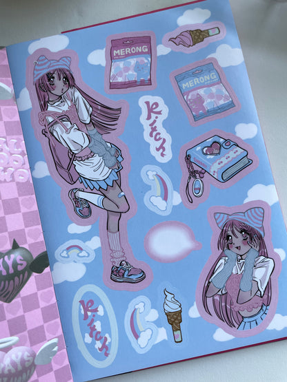 Domi World Sticker Book V1 Sticker Sheet