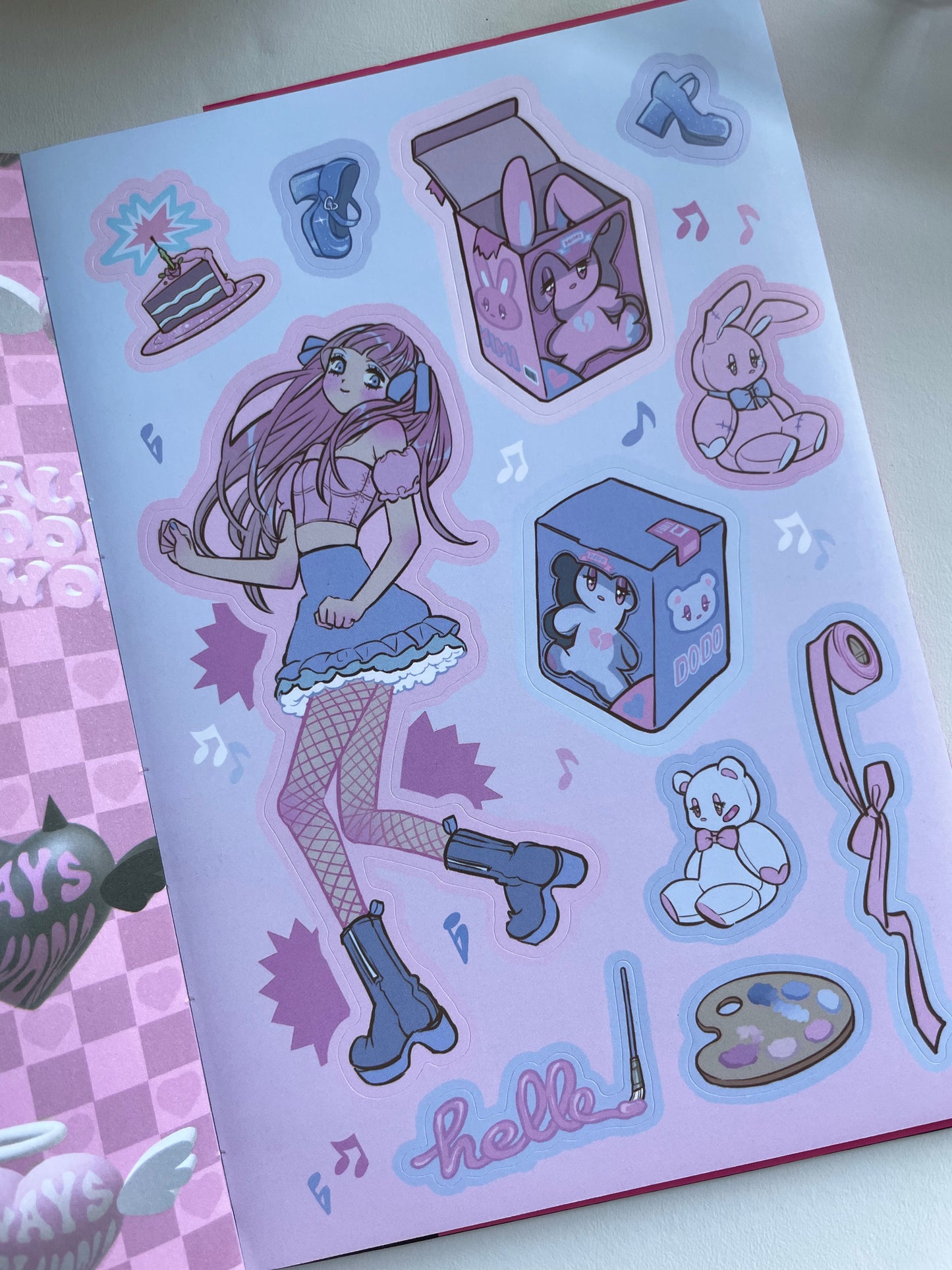 Domi World Sticker Book V1 Sticker Sheet